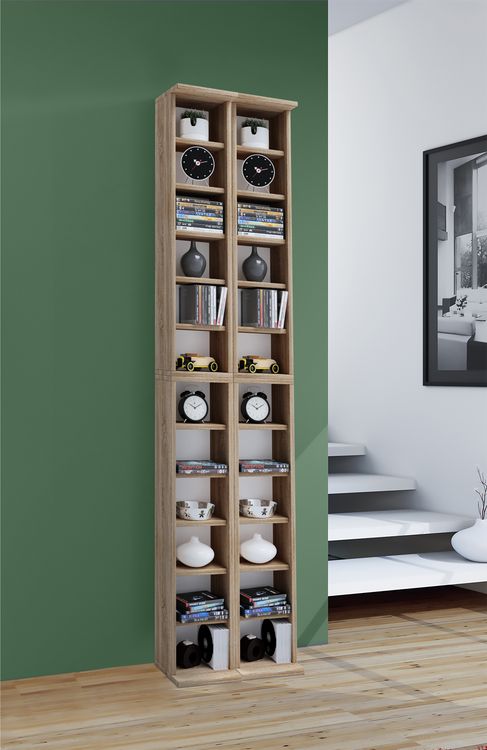 Produktbild: Holz CD DVD Stand Regal Schrank St&auml;nder Almera