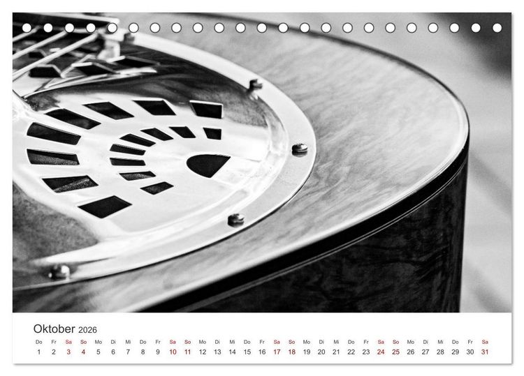 Produktbild: Dobro-Gitarre (Tischkalender 2026 DIN A5 quer), CALVENDO Monatskalender