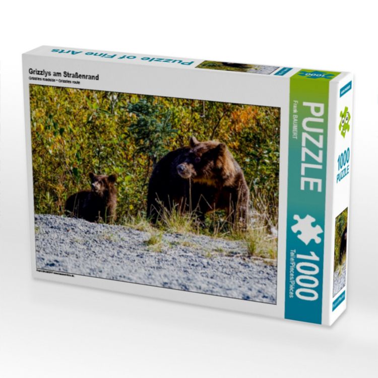 Produktbild: Grizzlys am Stra&szlig;enrand (Puzzle)