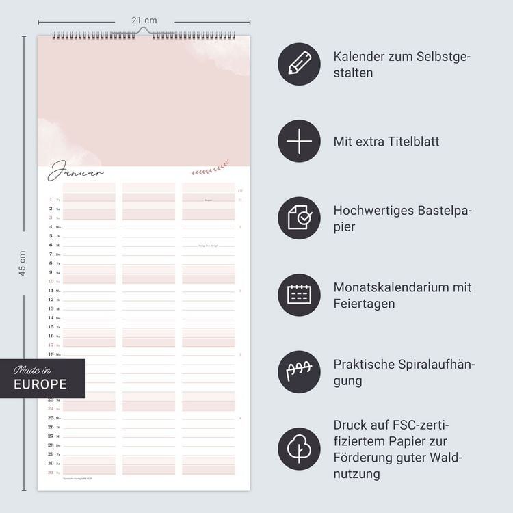 Produktbild: Kreativ-Planer f&uuml;r zwei Gl&uuml;cksmomente 2027