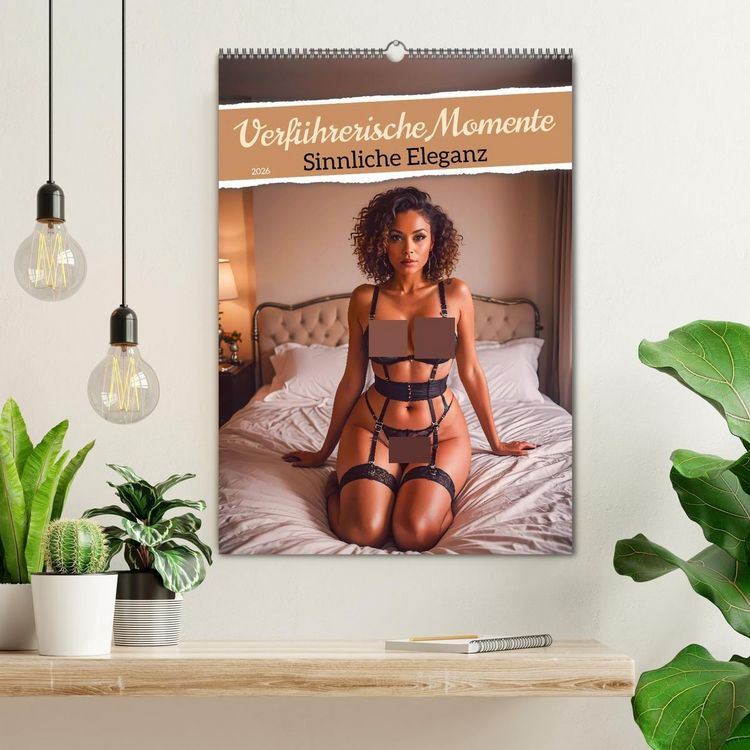 Produktbild: Verf&uuml;hrerische Momente - Sinnliche Eleganz (Wandkalender 2026 DIN A2 hoch), CALVENDO Monatskalender