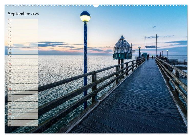 Produktbild: Lichtspiele auf der Halbinsel Dar&szlig; (Wandkalender 2026 DIN A2 quer), CALVENDO Monatskalender