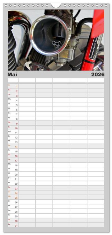Produktbild: Familienplaner 2026 - Ducati 900SS K&ouml;nigswelle mit 5 Spalten (Wandkalender, 21 x 45 cm) CALVENDO