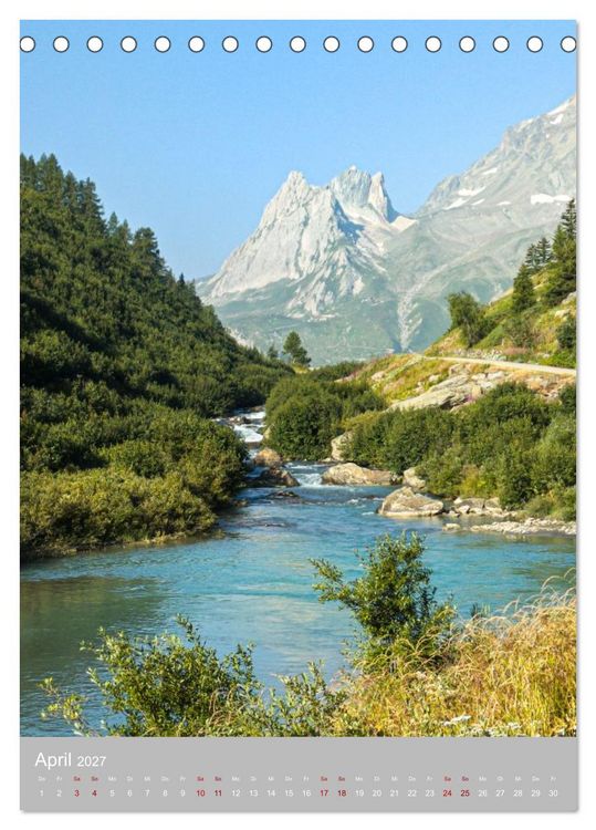 Produktbild: Tour du Mont Blanc (Tischkalender 2027 DIN A5 hoch), CALVENDO Monatskalender