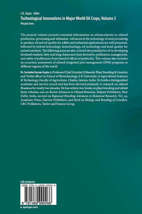 Produktbild: Technological Innovations in Major World Oil Crops, Volume 2