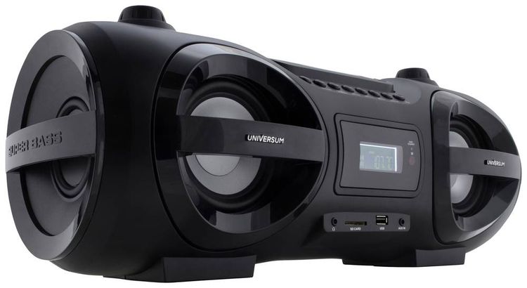 Produktbild: UNIVERSUM BB 500-20 Ghettoblaster UKW AUX, Bluetooth&reg;, CD, SD, USB Inkl. Fernbedienung, Stimmungslicht Schwarz