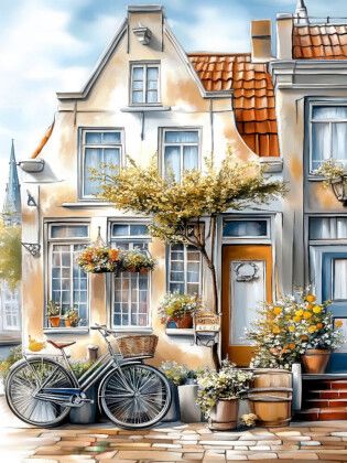 Produktbild: CALVENDO Puzzle Ein typisches Grachtenh&auml;uschen | 1000 Teile Lege-Gr&ouml;&szlig;e 64x48cm Foto-Puzzle f&uuml;r gl&uuml;ckliche Stunden