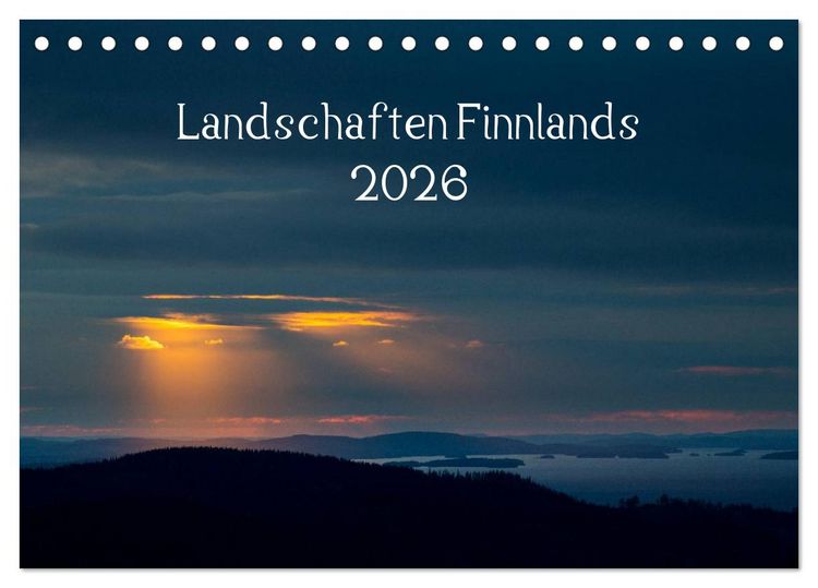 Produktbild: Landschaften Finnlands (Tischkalender 2026 DIN A5 quer), CALVENDO Monatskalender