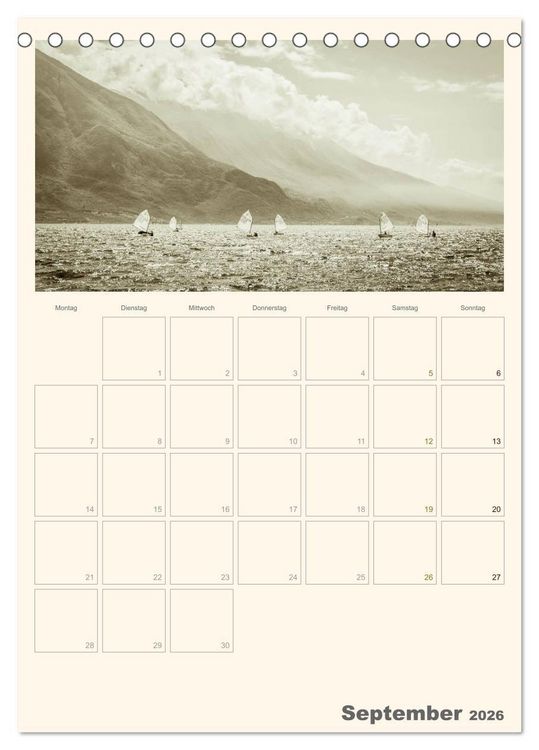 Produktbild: Der Gardasee im Norden 2026 (Tischkalender 2026 DIN A5 hoch), CALVENDO Monatskalender