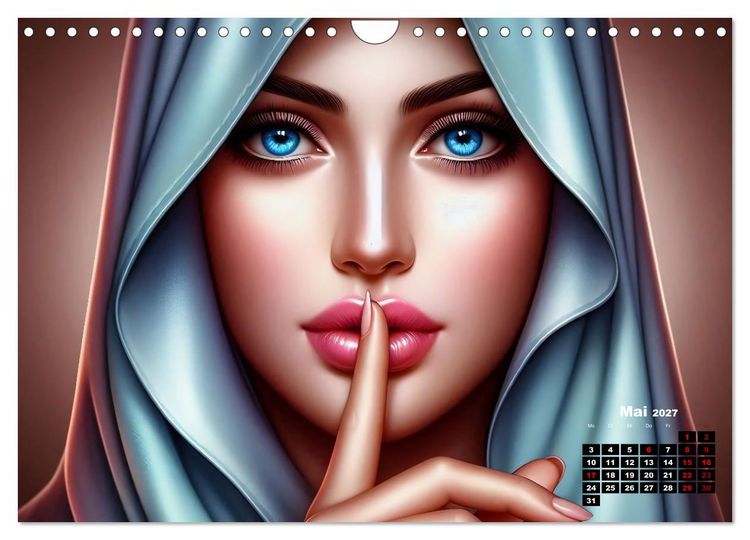 Produktbild: Eleganz, Farbe und Anmut (Wandkalender 2027 DIN A4 quer), CALVENDO Monatskalender