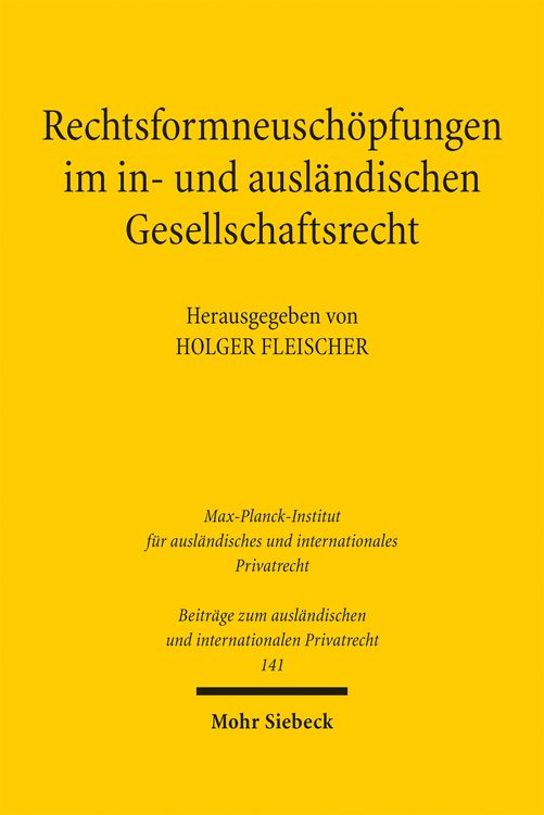 Produktbild: Rechtsformneusch&ouml;pfungen im in- und ausl&auml;ndischen Gesellschaftsrecht