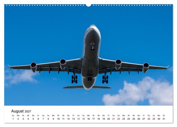Produktbild: Airbus A340 Der fliegende Bleistift (Wandkalender 2027 DIN A2 quer), CALVENDO Monatskalender