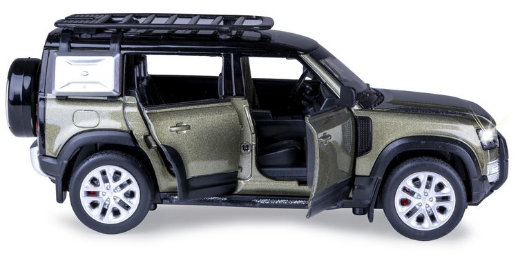 Produktbild: Land Rover Defender 110 Diecast 1:32 gr&uuml;n inkl. Knopfzellen