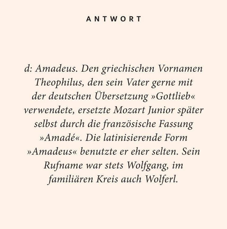 Produktbild: Mozart-Quiz
