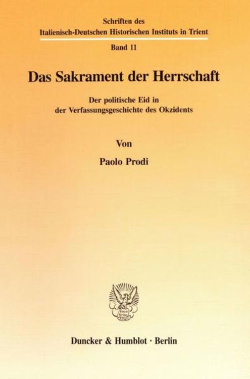 Produktbild: Das Sakrament der Herrschaft.