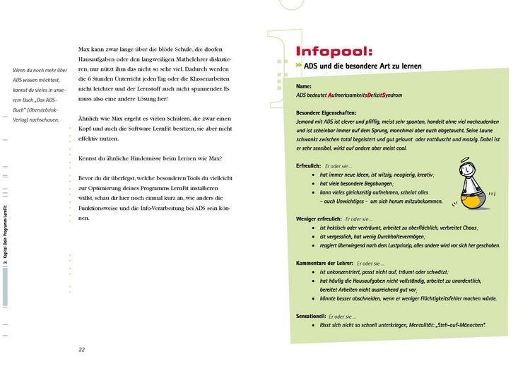 Produktbild: ADS. Aufmerksamkeitsdefizitsyndrom. Topfit beim Lernen! Bedienungsanleitung f&uuml;r dein Gehirn