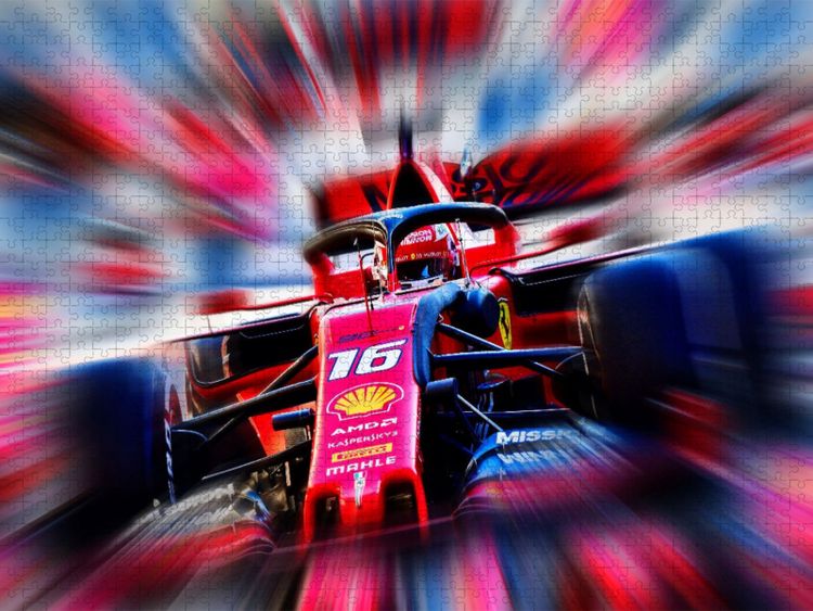 Produktbild: CALVENDO Puzzle Charles Leclerc aus dem F&uuml;rstentum Monaco ist bei der Scuderia Ferrari unter Vertrag. Leclerc ist erst der dritte Monegasse in der For