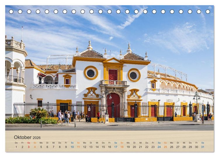 Produktbild: Sevilla - die andalusische Hauptstadt (Tischkalender 2026 DIN A5 quer), CALVENDO Monatskalender
