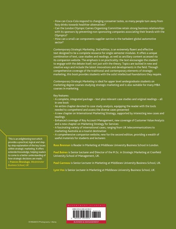 Produktbild: Contemporary Strategic Marketing