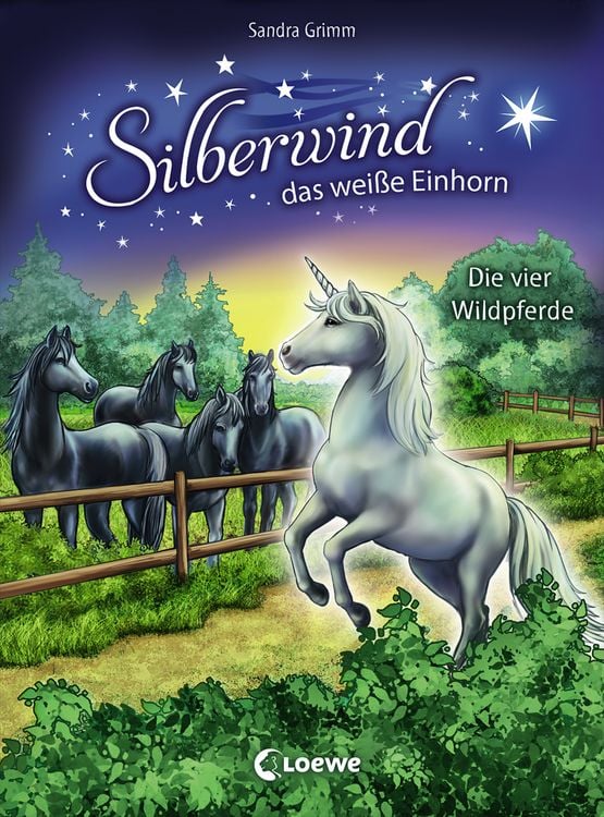 Produktbild: Silberwind, das wei&szlig;e Einhorn (Band 3) - Die vier Wildpferde