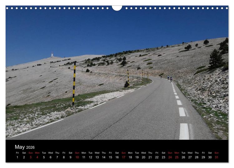 Produktbild: Mont Ventoux by race bike (Wall Calendar 2026 DIN A3 landscape), CALVENDO 12 Month Wall Calendar