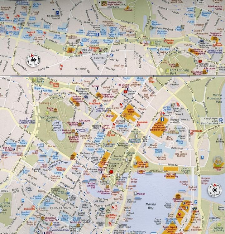Produktbild: Singapore PopOut Map