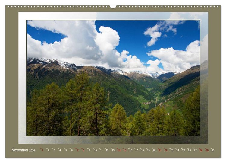 Produktbild: Das vergessene Tal. Schnalstal - Val Senales (Wandkalender 2026 DIN A2 quer), CALVENDO Monatskalender