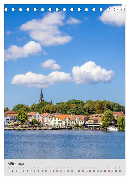 Produktbild: An den gro&szlig;en Seen der Mecklenburgischen Seenplatte (Tischkalender 2026 DIN A5 hoch), CALVENDO Monatskalender