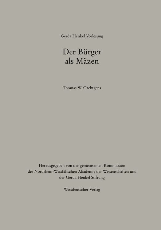 Produktbild: Der B&uuml;rger als M&auml;zen