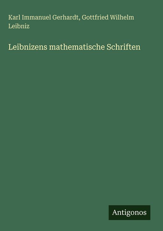 Produktbild: Leibnizens mathematische Schriften