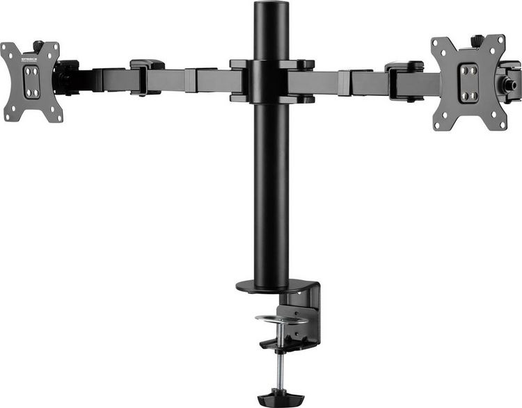 Produktbild: SpeaKa Professional Monitorhalterung SP-MM-220 2 Display(s) 43,2 cm (17") - 81,3 cm (32") Schwarz H&ouml;henverstellbar, Neigbar, Schwenkbar, Drehbar