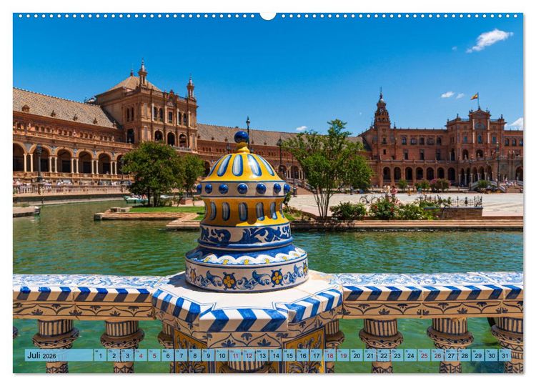 Produktbild: Sevilla - Unterwegs in Spanien (hochwertiger Premium Wandkalender 2026 DIN A2 quer), Kunstdruck in Hochglanz