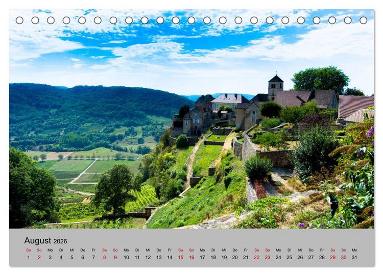Produktbild: Zauberhaftes Franche Comt&eacute; (Tischkalender 2026 DIN A5 quer), CALVENDO Monatskalender