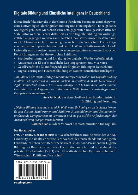 Produktbild: Digitale Bildung und K&uuml;nstliche Intelligenz in Deutschland