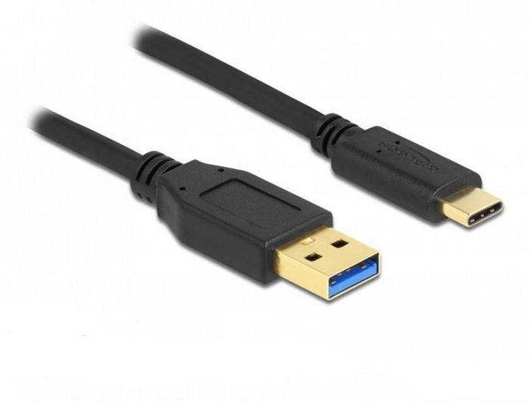 Produktbild: Delock USB 2.0 Adapter [1x USB 3.2 Gen 2 Stecker C (USB 3.1) - 1x USB 3.2 Gen 2 Stecker A​ (USB 3.1)] 84006 3 m