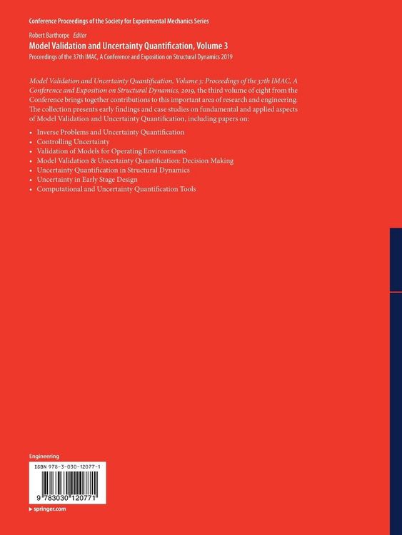 Produktbild: Model Validation and Uncertainty Quantification, Volume 3