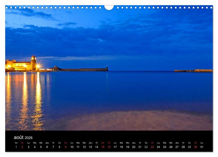 Produktbild: Le port de Collioure (Calendrier mural 2026 DIN A3 vertical), CALVENDO calendrier mensuel