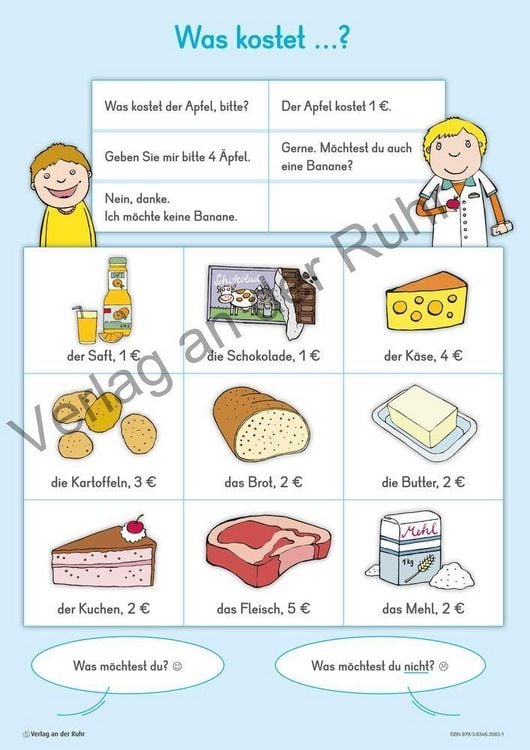 Produktbild: 12 gro&szlig;e Merk-Poster DaZ-Grundwortschatz