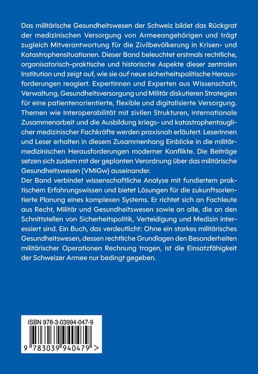 Produktbild: Milit&auml;risches Gesundheitswesen