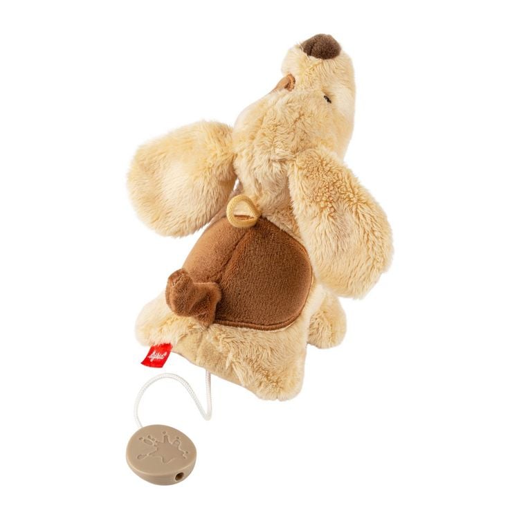Produktbild: Sigikid 43448 - Mini Spieluhr Hund (Melodie mit vier Wiegenliedern), 13 cm