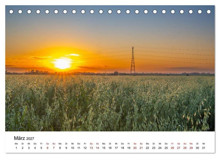 Produktbild: Magische Sonnenunterg&auml;nge (Tischkalender 2027 DIN A5 quer), CALVENDO Monatskalender
