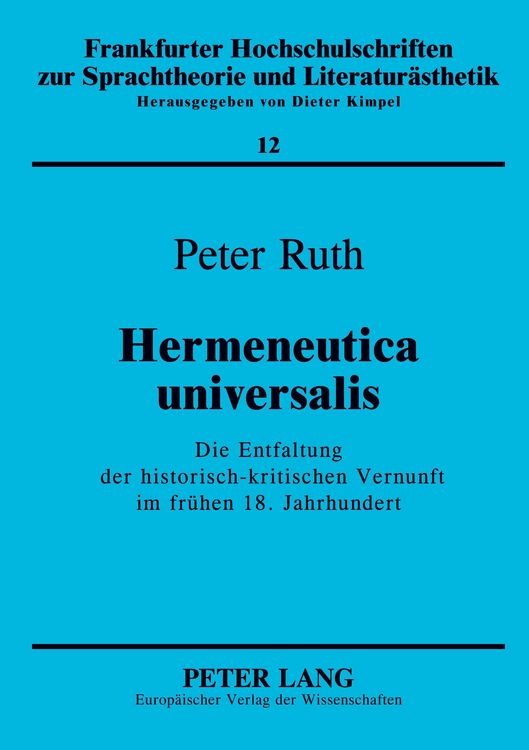 Produktbild: Hermeneutica universalis