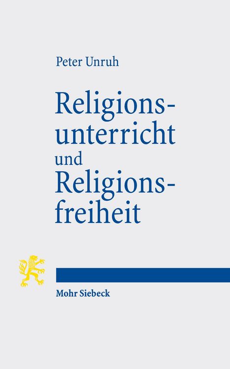 Produktbild: Religionsunterricht und Religionsfreiheit