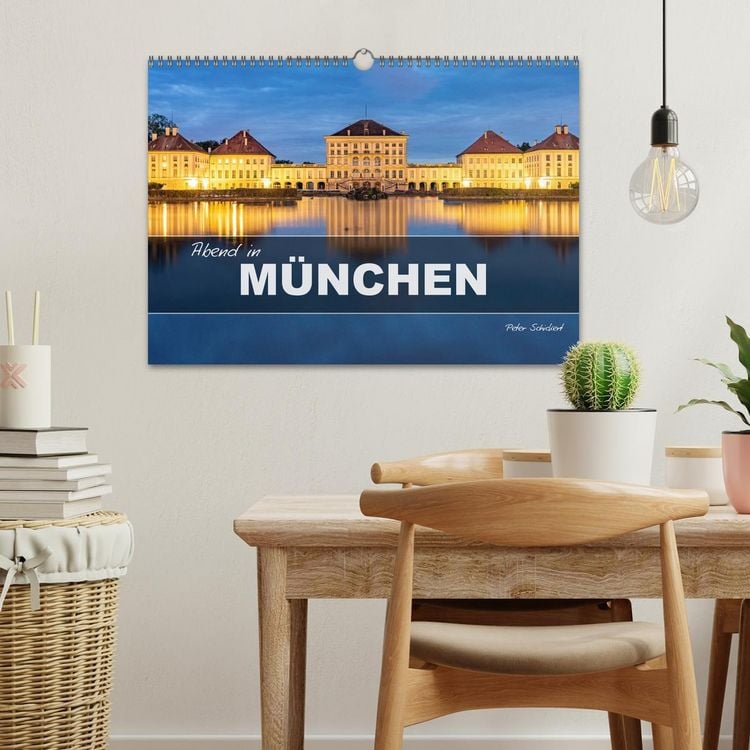 Produktbild: Abend in M&uuml;nchen (Wandkalender 2026 DIN A3 quer), CALVENDO Monatskalender