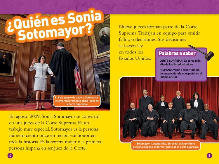 Produktbild: National Geographic Readers: Sonia Sotomayor (L3, Spanish)