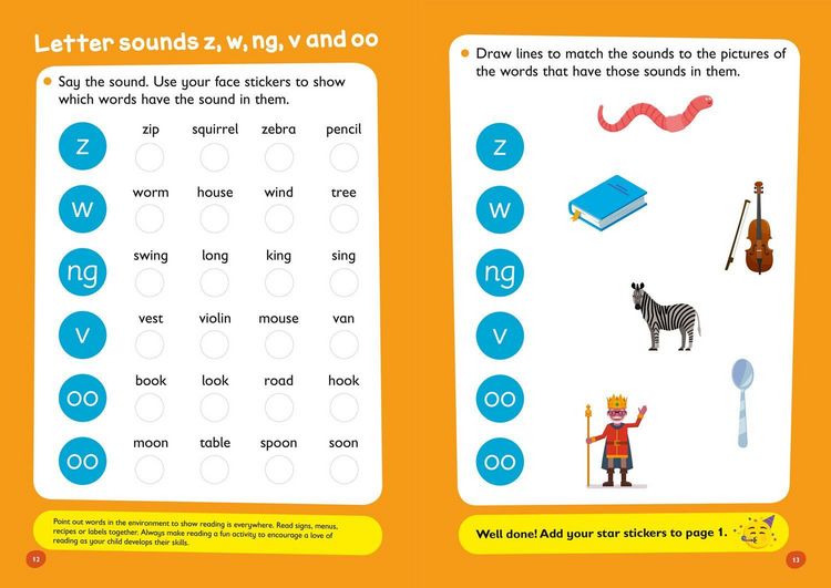 Produktbild: Ready for school: reading Sticker Book Ages 4-5