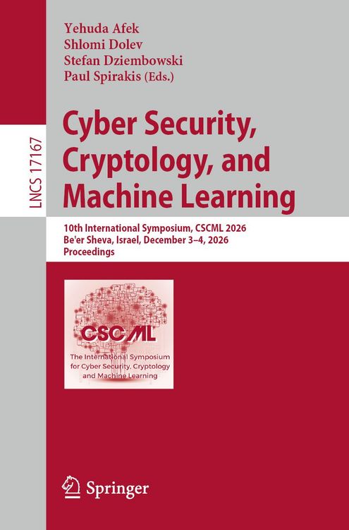 Produktbild: Cyber Security, Cryptology, and Machine Learning