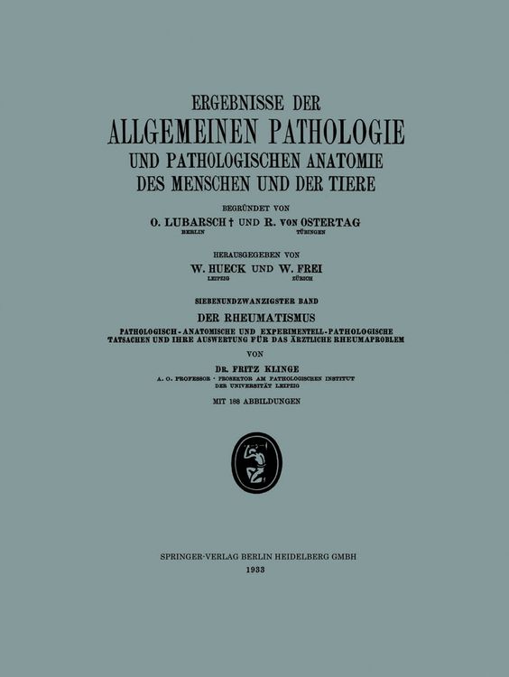Produktbild: Ergebnisse der Allgemeinen Pathologie und Pathologischen Anatomie des Menschen und der Tiere