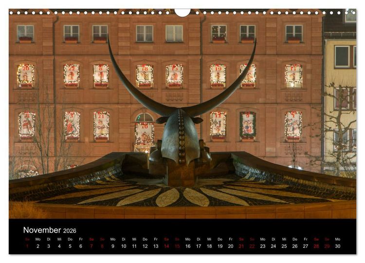Produktbild: Pirmasens bei Nacht (Wandkalender 2026 DIN A3 quer), CALVENDO Monatskalender