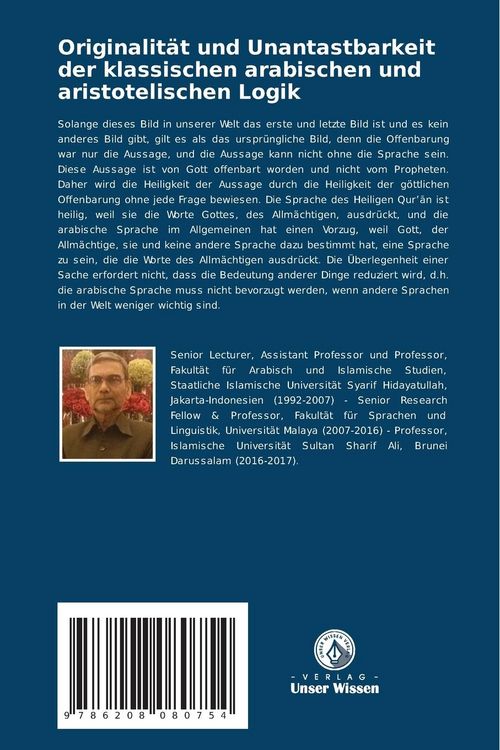 Produktbild: Originalit&auml;t und Unantastbarkeit der klassischen arabischen und aristotelischen Logik